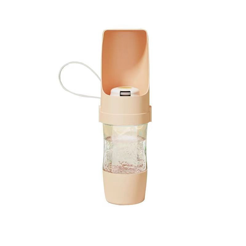 2 in 1 Travel Dog Water Bottle Pet Water Dispenser Feeder Drinking Feeder Dog Outing Water Feeder Pets Outdoor Portable Cup Pet Products